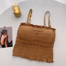 Load image into Gallery viewer, Very Very Light Padded Wrinkle Type Short Camisole
