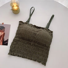 Load image into Gallery viewer, Very Very Light Padded Wrinkle Type Short Camisole
