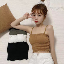 Load image into Gallery viewer, Very Very Light Padded Wrinkle Type Short Camisole

