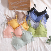 Load image into Gallery viewer, Thin Strips Soft Lace Design Daily Wear Bralette
