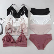 Load image into Gallery viewer, Smooth Elastane Summer Light Padded Bra &amp; Panty Set
