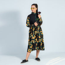 Load image into Gallery viewer, Black Floral Frock
