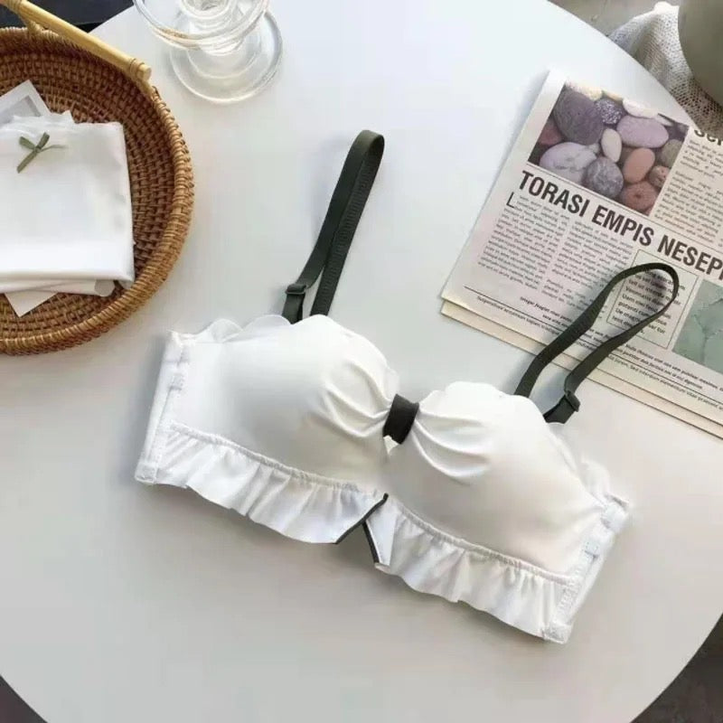 Elegant Padded Bow Bra